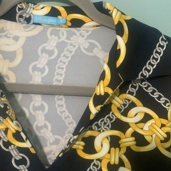 J McLaughlin chain pattern dress - Picture 2 of 6